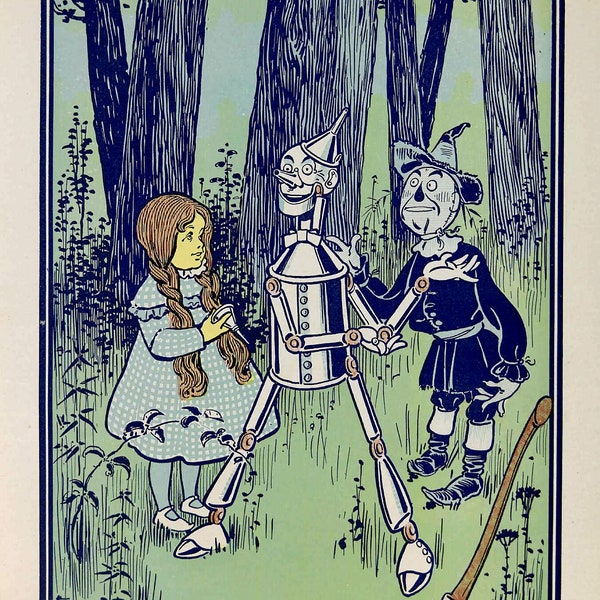 This is a Great Comfort Said the Tin Woodman by W. W. Denslow for the Wonderful Wizard of Oz - 1900