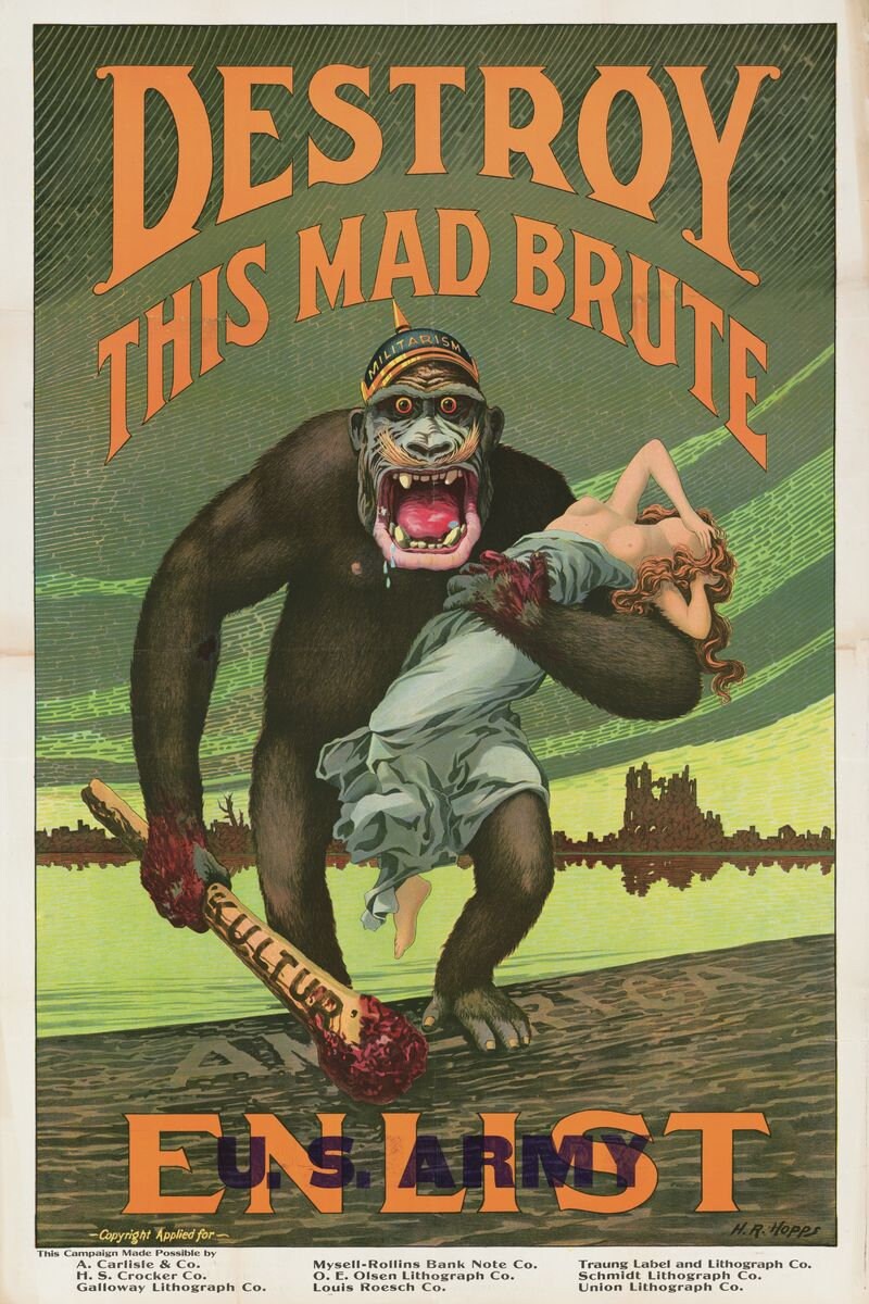 Destroy This Mad Brute By Harry R Hopps 1918 Etsy UK destroy-this-mad-brute-by-harry-r-hopps-1918-etsy-uk