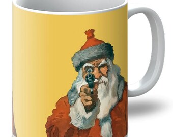 Santa Claus With a Handgun by Will Crawford - 1912, Mug