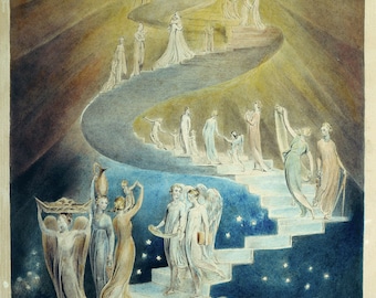 Jacob's Ladder by William Blake - 1876