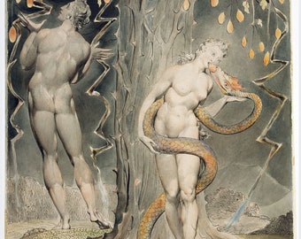The Temptation and Fall of Eve by William Blake - 1808