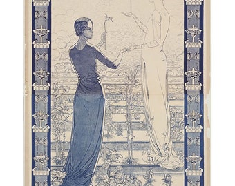 Carlos Schwabe Poster for the First Salon de la Rose+Croix 1892