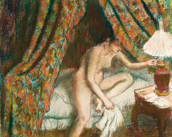 Retiring by Edgar Degas - 1883