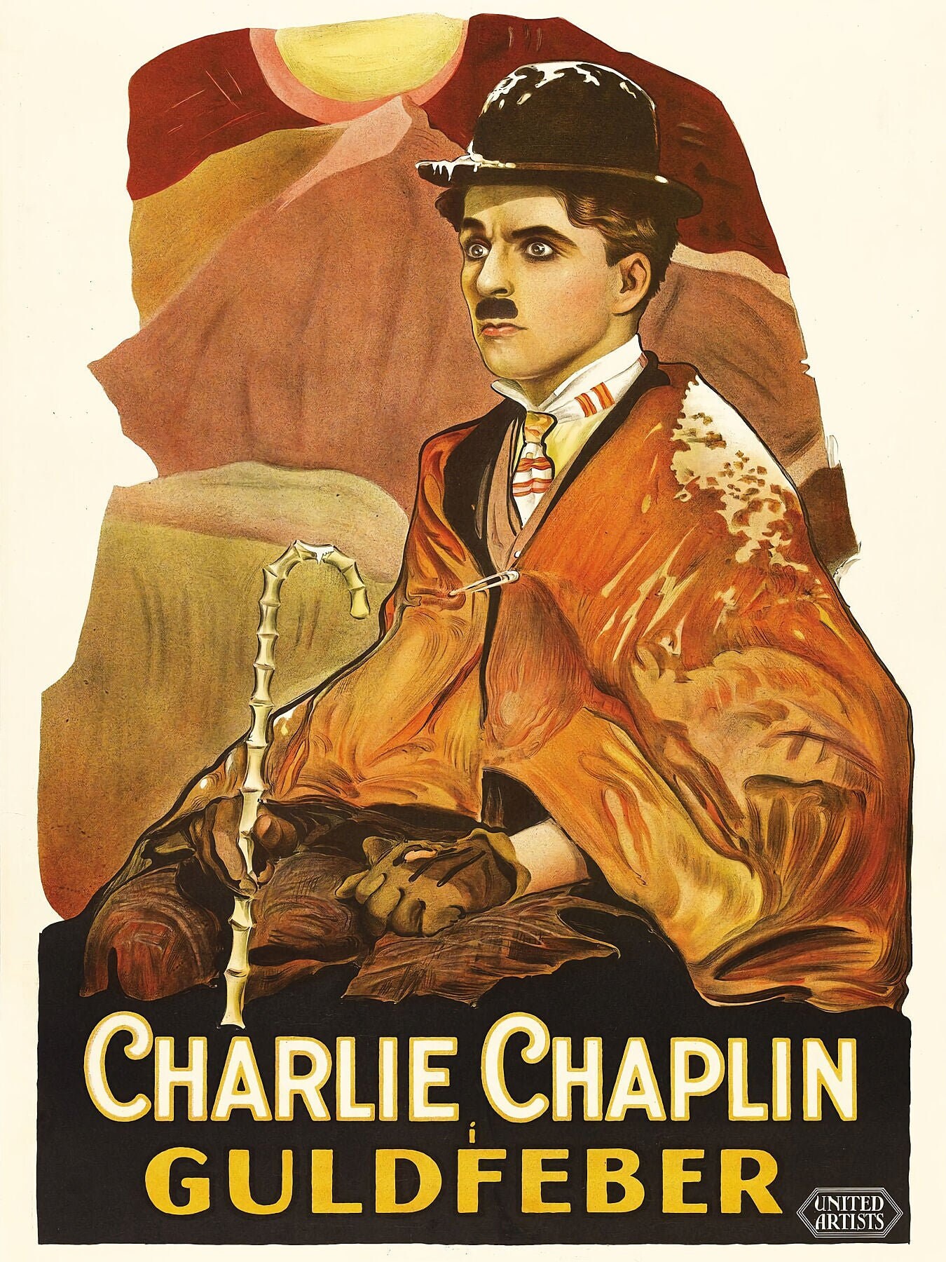 Charlie Poster Chaplin 1925 Guldfeber, - Etsy in