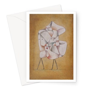 Broers en zussen (aka Brother &Sister) door Paul_Klee, 1930 - Wenskaart