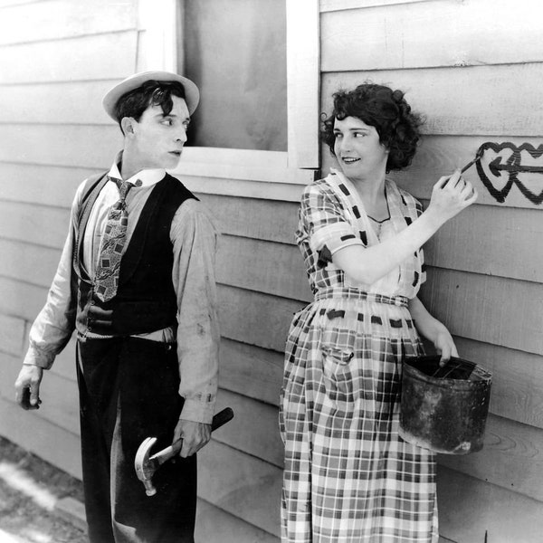 Still photograph from Buster Keaton's 'One Week' - 1920