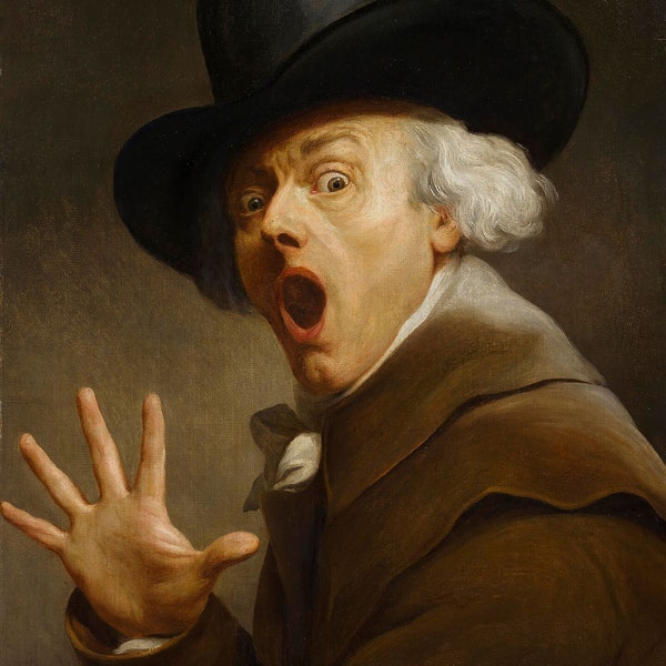 The Surprise in Terror by Joseph Ducreux - c. 1790