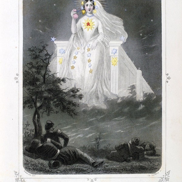 La Belle Etoile by JJ Grandville - 1849