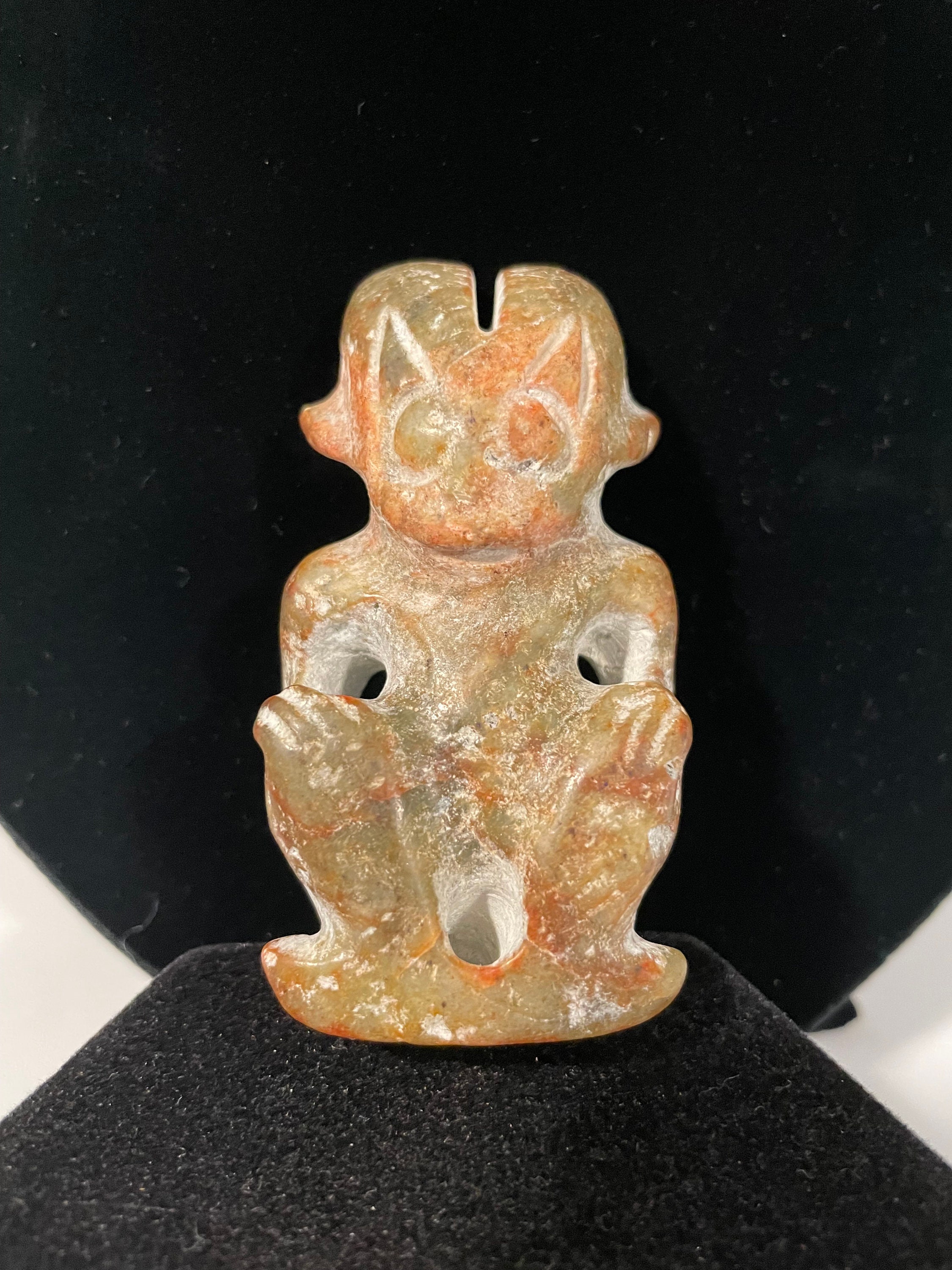 Hongshan Culture Jade Cattle Head Sun God - Etsy