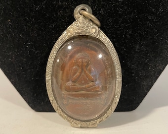 Phra Pidta LP Kaw Thai Temple Amulet Pendant