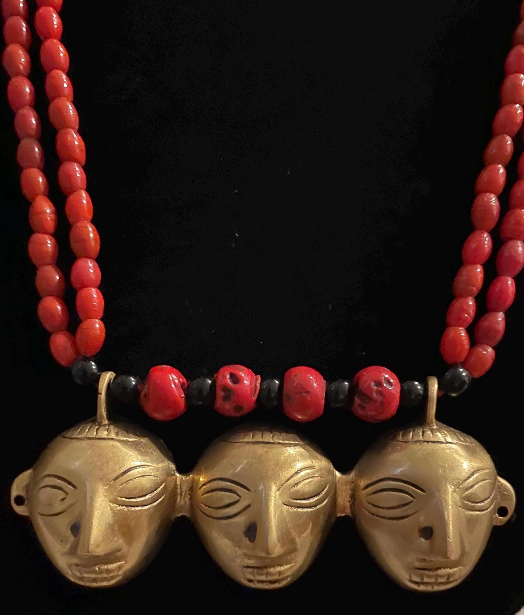Antique Nagaland Assam Headhunter Mask Trophy Necklace - Etsy