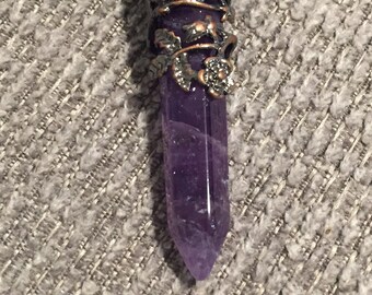 Amethyst Hexagon Pendant