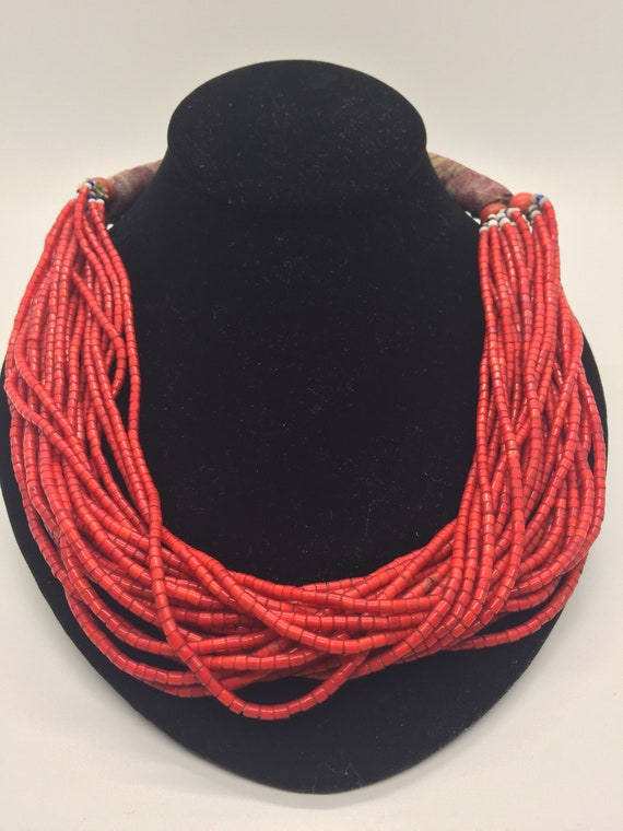 Nagaland Antique Red Bead Necklace