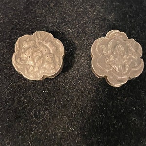 2 Antique Tibetan Silver Prayer Beads