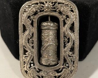 Buddhist Fine Silver Poem Prayer Wheel Pendant - Etsy
