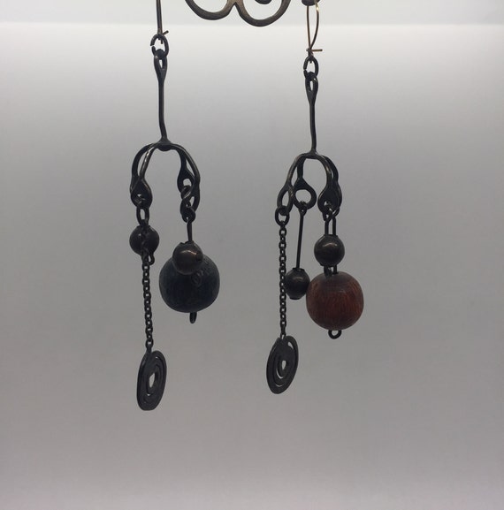 Vintage Chandelier Orbit Earrings - image 2