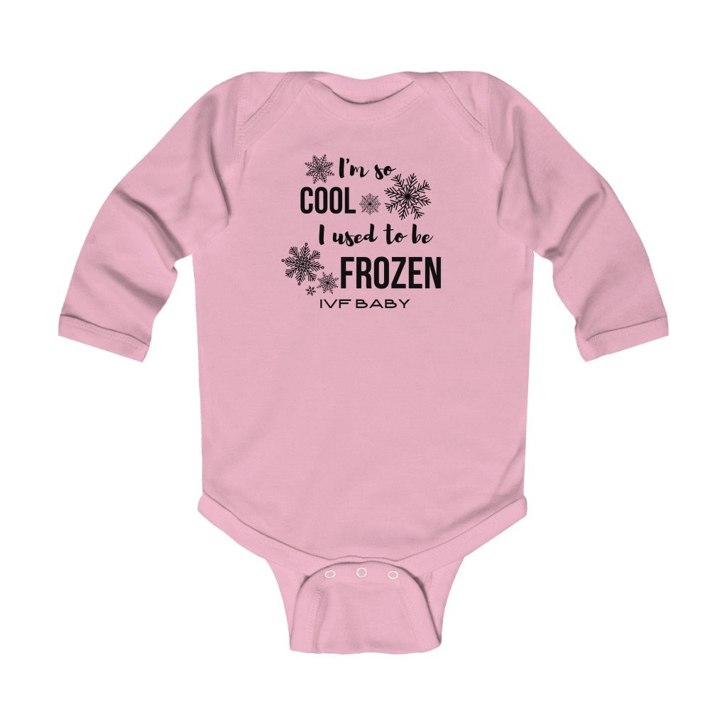 IVF Baby Onesie I'm so Cool I Used to Be Frozen Long Sleeve