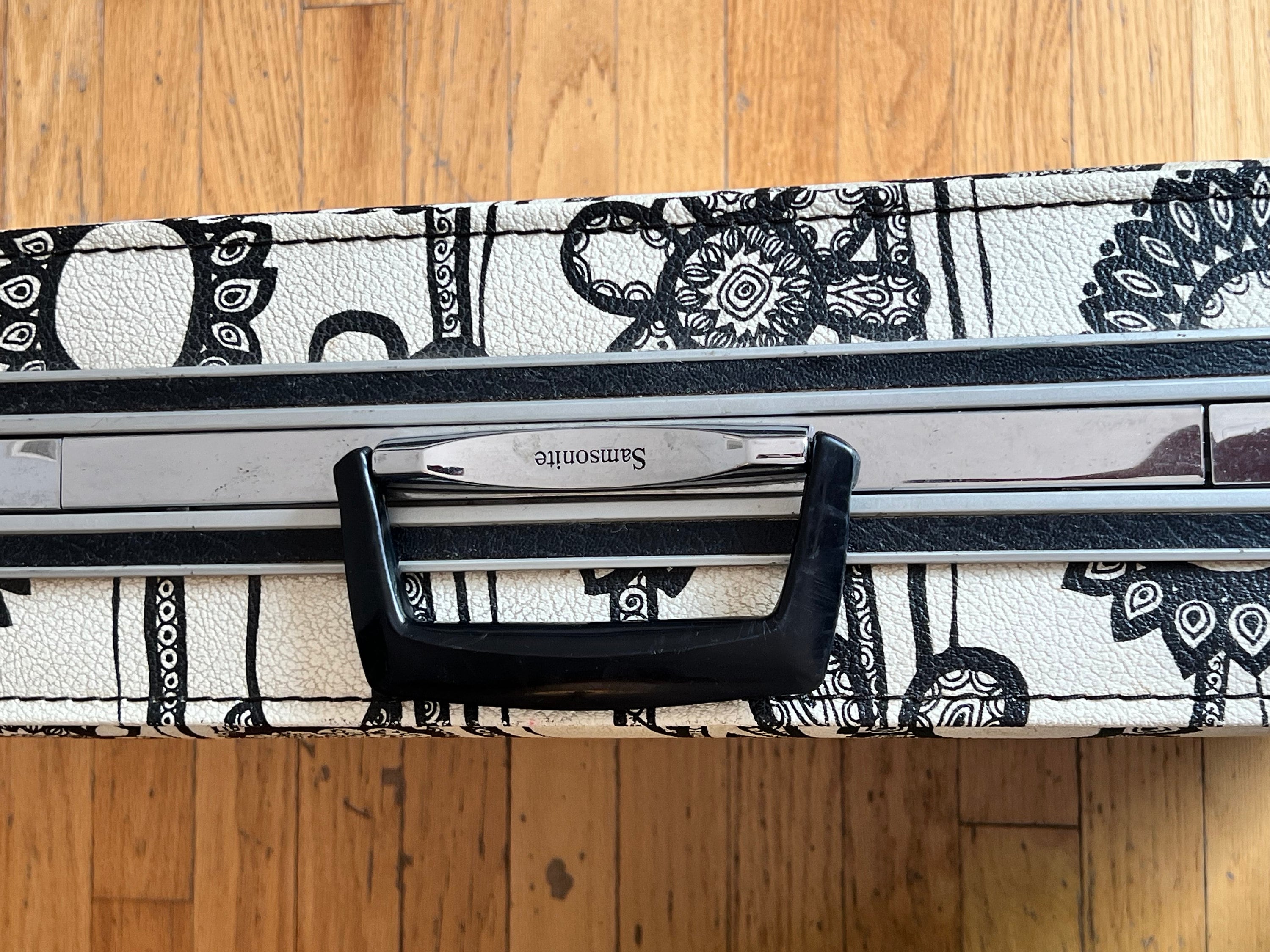 サムソナイト×マリメッコヴィンテージバッグ Samsonite Marimekko Fashionaire Medium Suitcase, Clean and