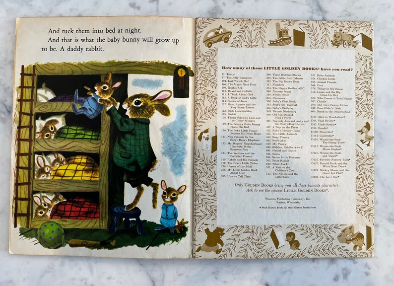 Patsy Rahn Books The Bunny Book Patsy Scarry, Illustrated by Richard Scarry 1975 ...
