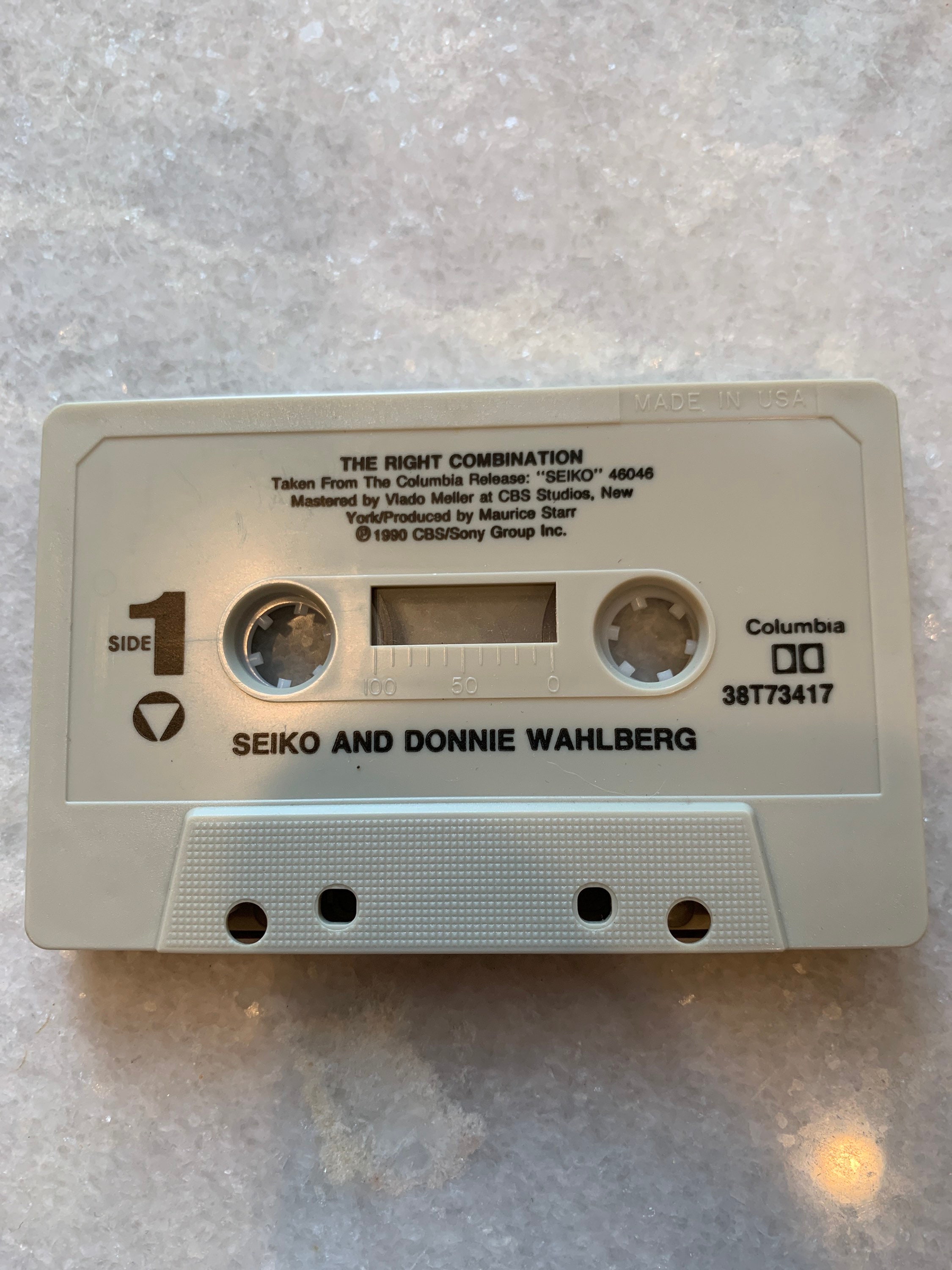 Seiko and Donnie Wahlberg Cassette Single the Right - Etsy