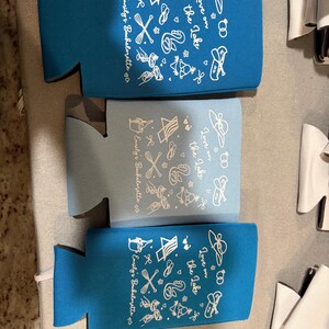 Custom wedding koozies, wedding favors beer koozies, wedding party favors, custom koozies, wedding party image 8