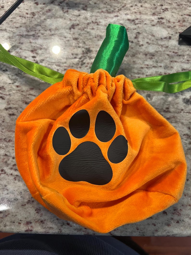 Personalized Pumpkin Treat Bag: Halloween Candy Bag, 6-inch immagine 10