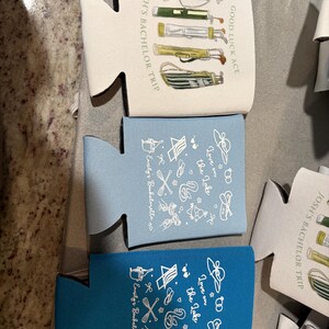Custom wedding koozies, wedding favors beer koozies, wedding party favors, custom koozies, wedding party image 9