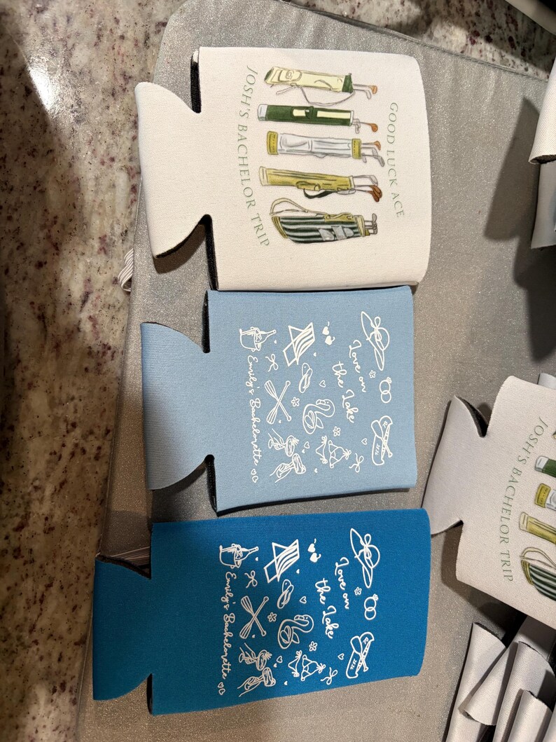 Custom wedding koozies, wedding favors beer koozies, wedding party favors, custom koozies, wedding party image 9