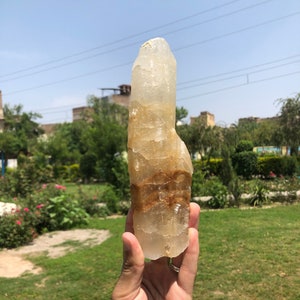 Riesiger Calcit Kristall / Weiss, Gelb / Braun gemusterter Calcit Kristall aus Belutschistan Pakistan (S5)