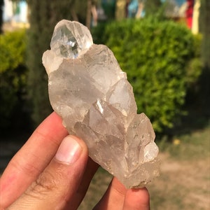 Terminated Natural Clear Quartz Cluster/ Faden Quartz Crystal  (P2)
