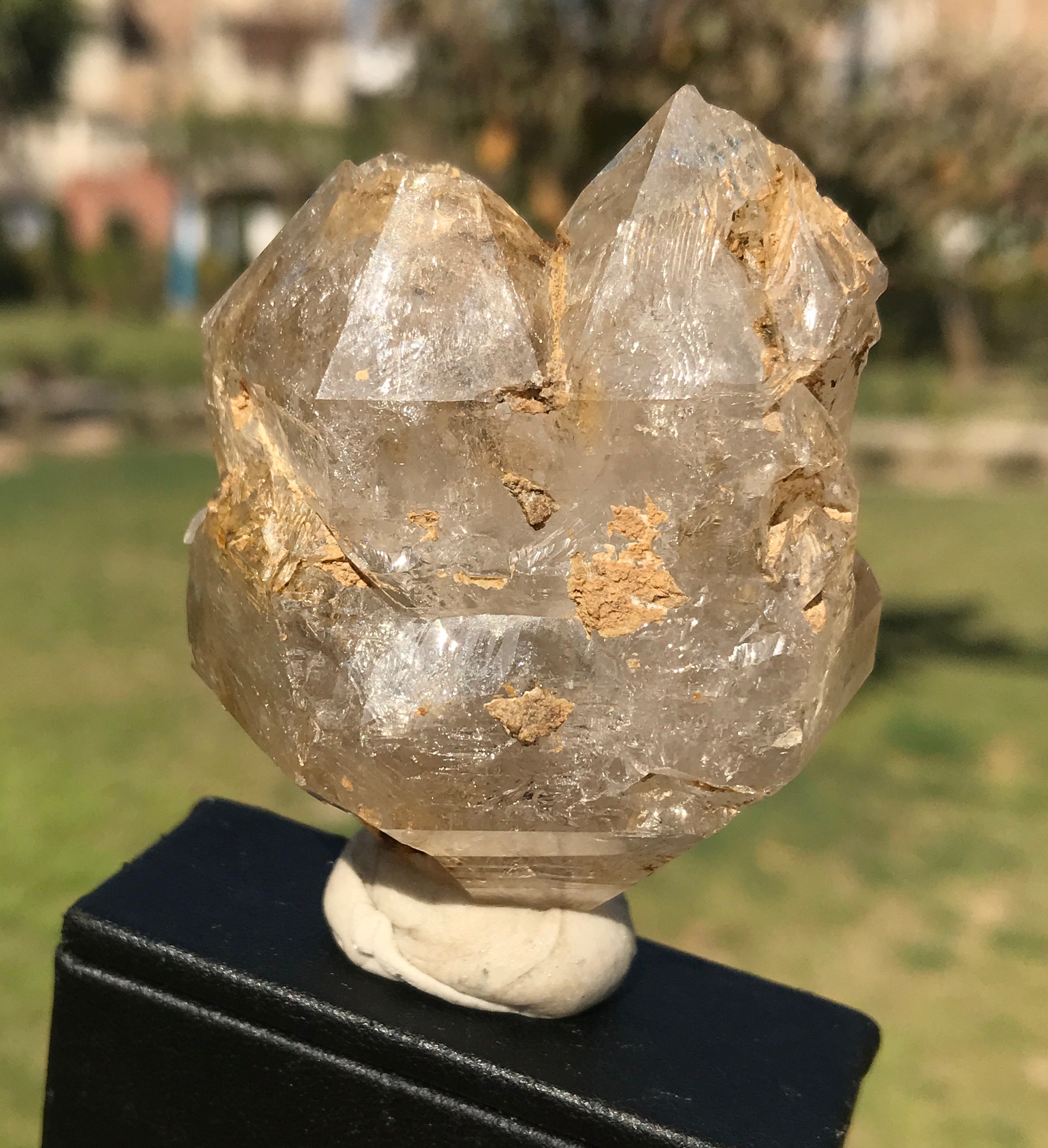 synthetic quartz　X18848q37 Double Terminated Window Quartz Crystal (C36) - Etsy