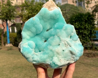 Botryoidal Bubbly Blue Aragonite / Hemimorphite / Smithsonite Specimen From Helmand Afghanistan (B)