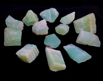1 Kg Grüner Pistaziencalcit Rough Trade / Lot (S9)