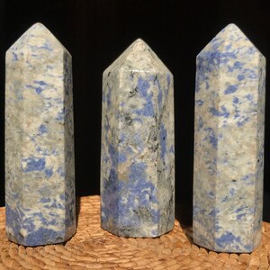 3 Pieces Sodalite Tower , Sodalite Points , Healing Tower 353gr (37)
