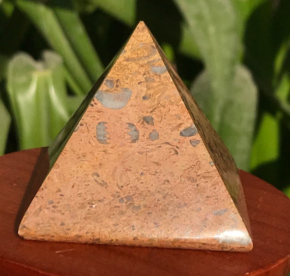 Sea Fossil Jasper Pyramid Ocean Jasper Pyramid 170gr 34 Etsy