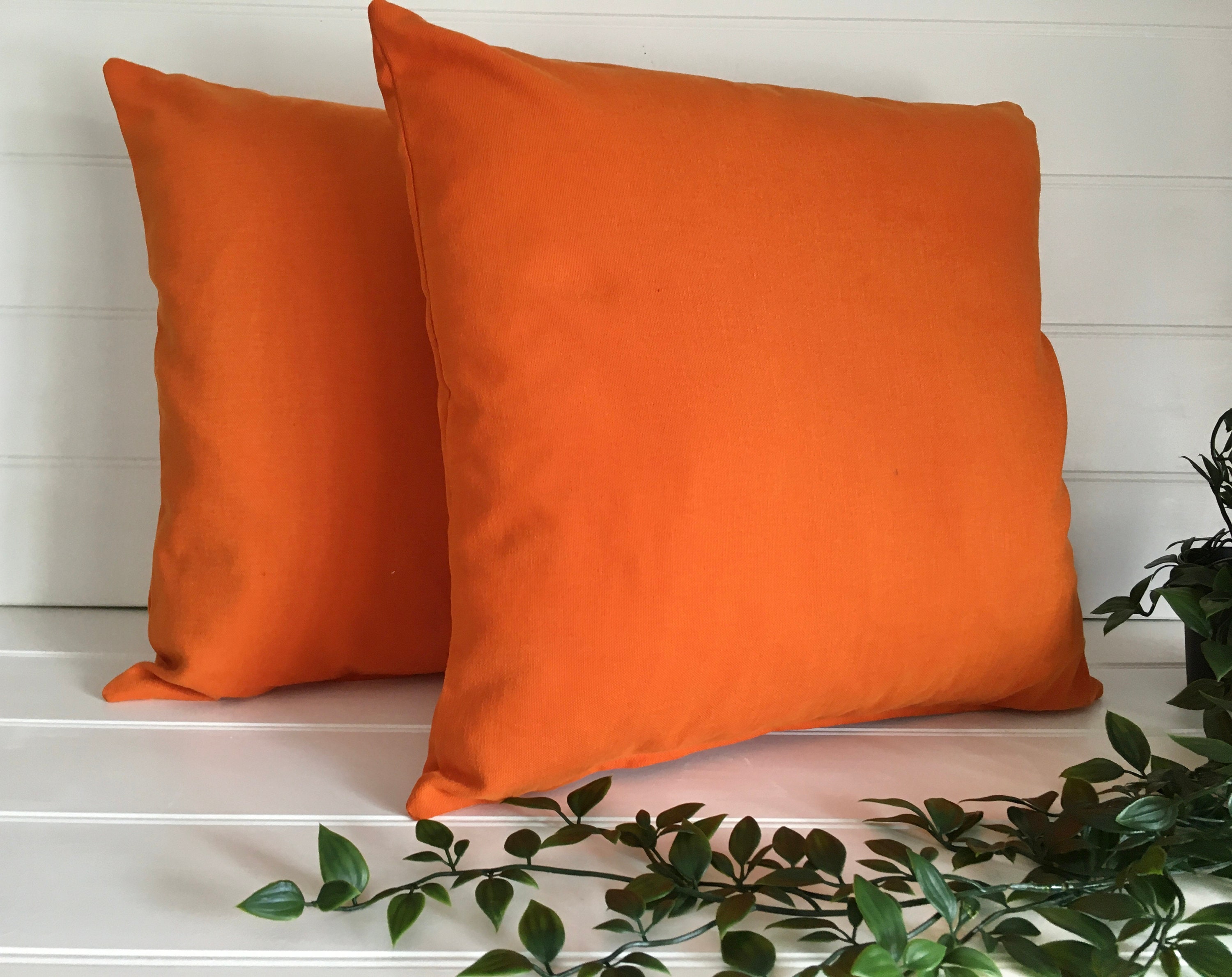 Zingy Orange Cushion Covers Bright Summer Cushion Cover Etsy