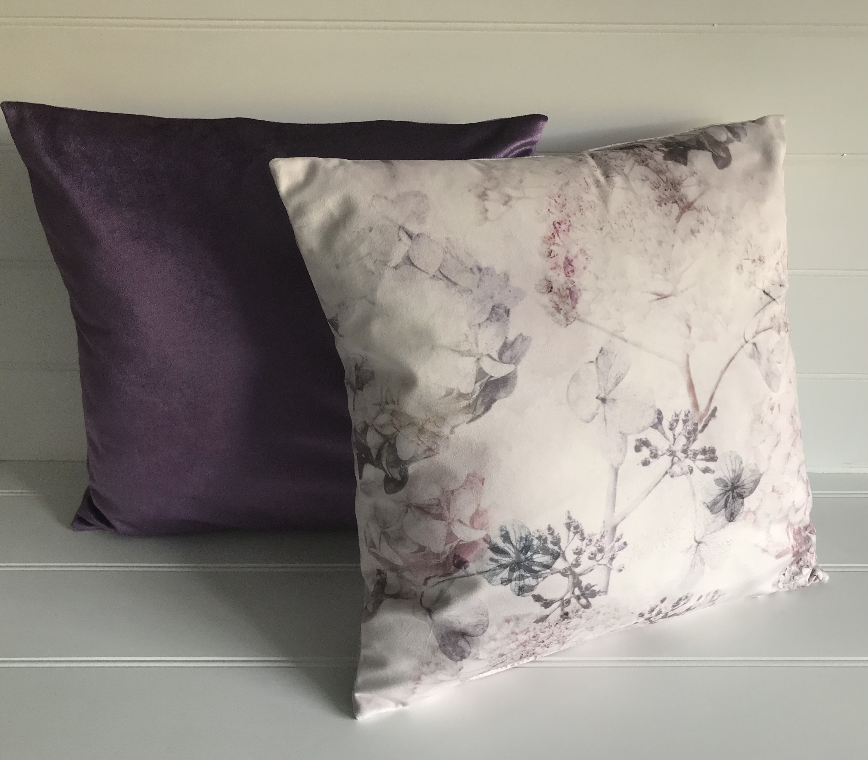 Aubergine Velvet Cushion Cover for Lounge or Bedroom Dark Plum Etsy UK