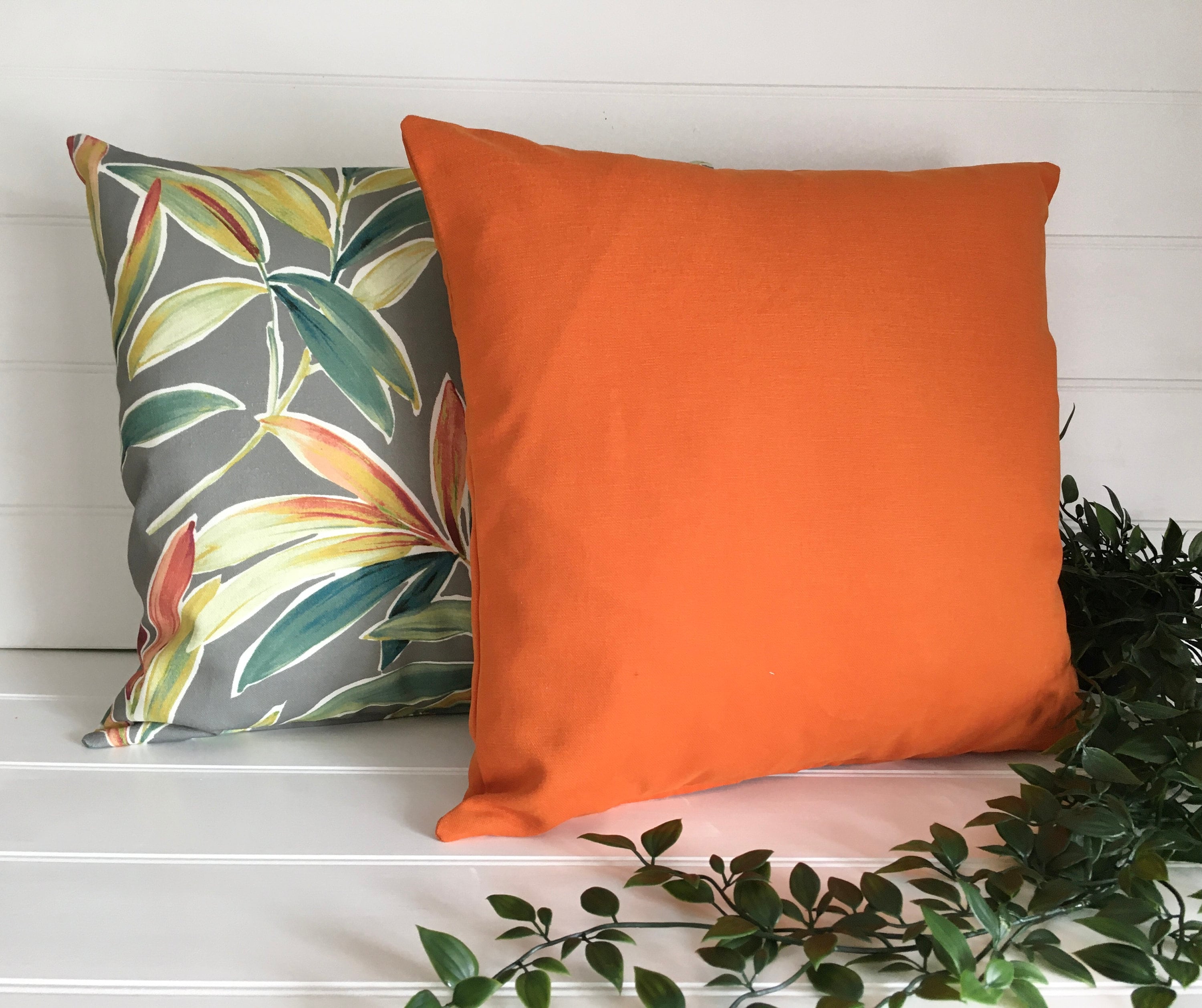 Zingy Orange Cushion Covers Bright Summer Cushion Cover Etsy