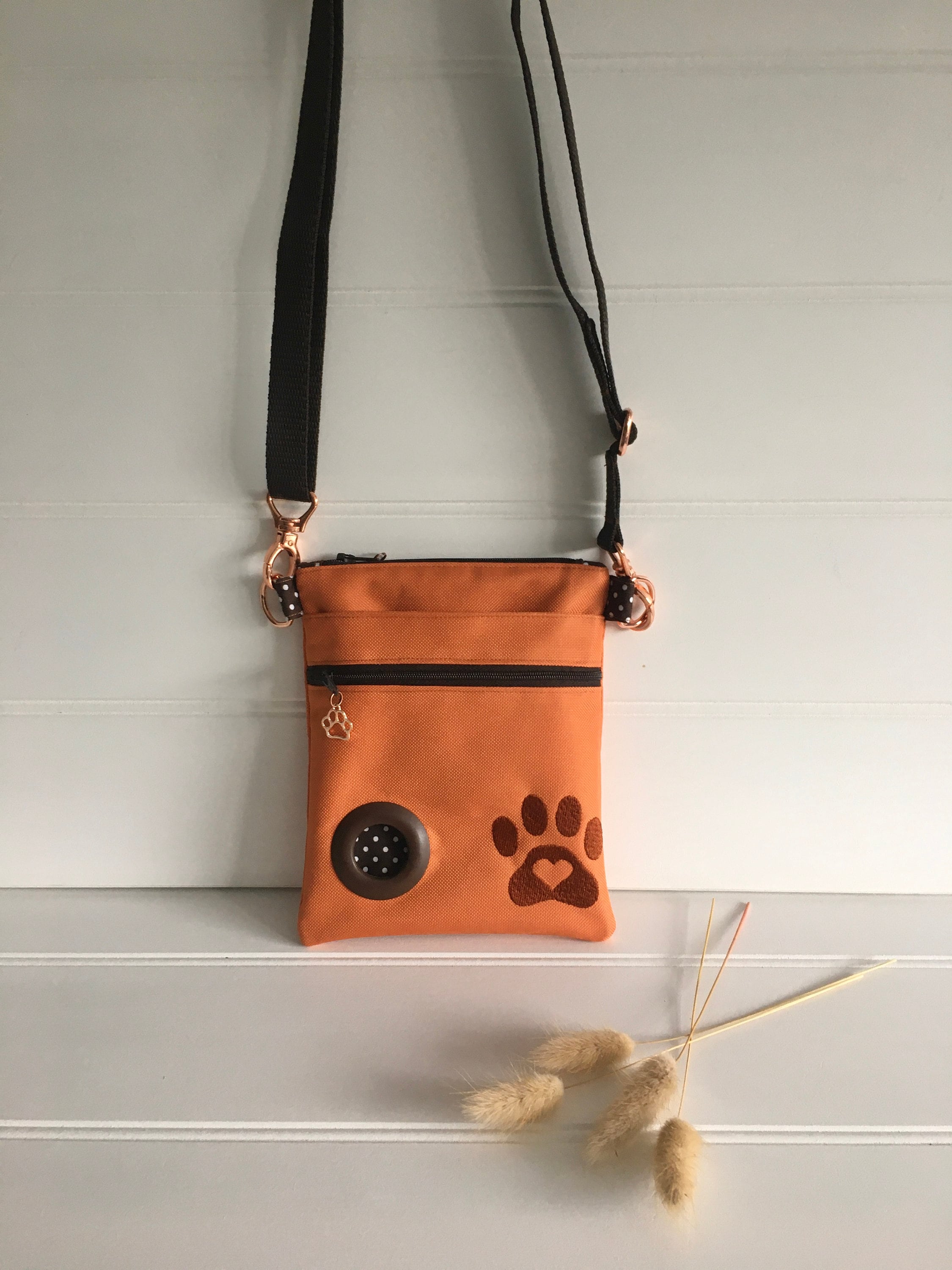 Orange crossbody online handbag