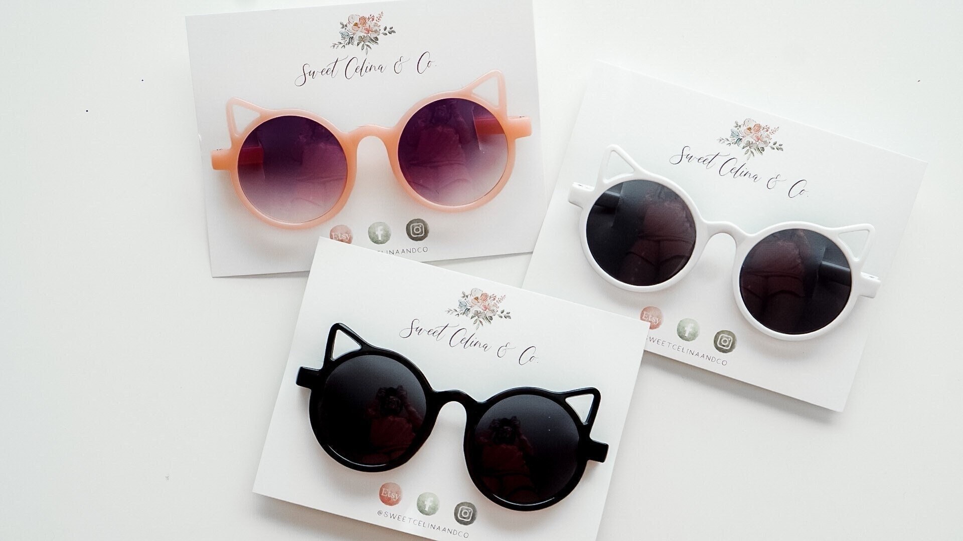 Cat Ear Sunglasses Kitty Glasses Kids Sunglasses Toddler Etsy