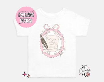 All&#39;s Fair in Love and Poetry Coquette Bow TTPD Shirt - The Tortured Poets Department - Eras Tour Shirt