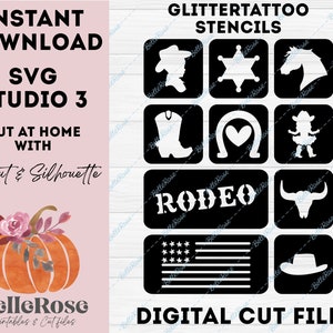 Glittertattoo pochoirs Tatouages Paillettes SVG Mario Yoshi Fichiers de découpe Téléchargement Numérique Cricut Silhouette Cameo Studio 3