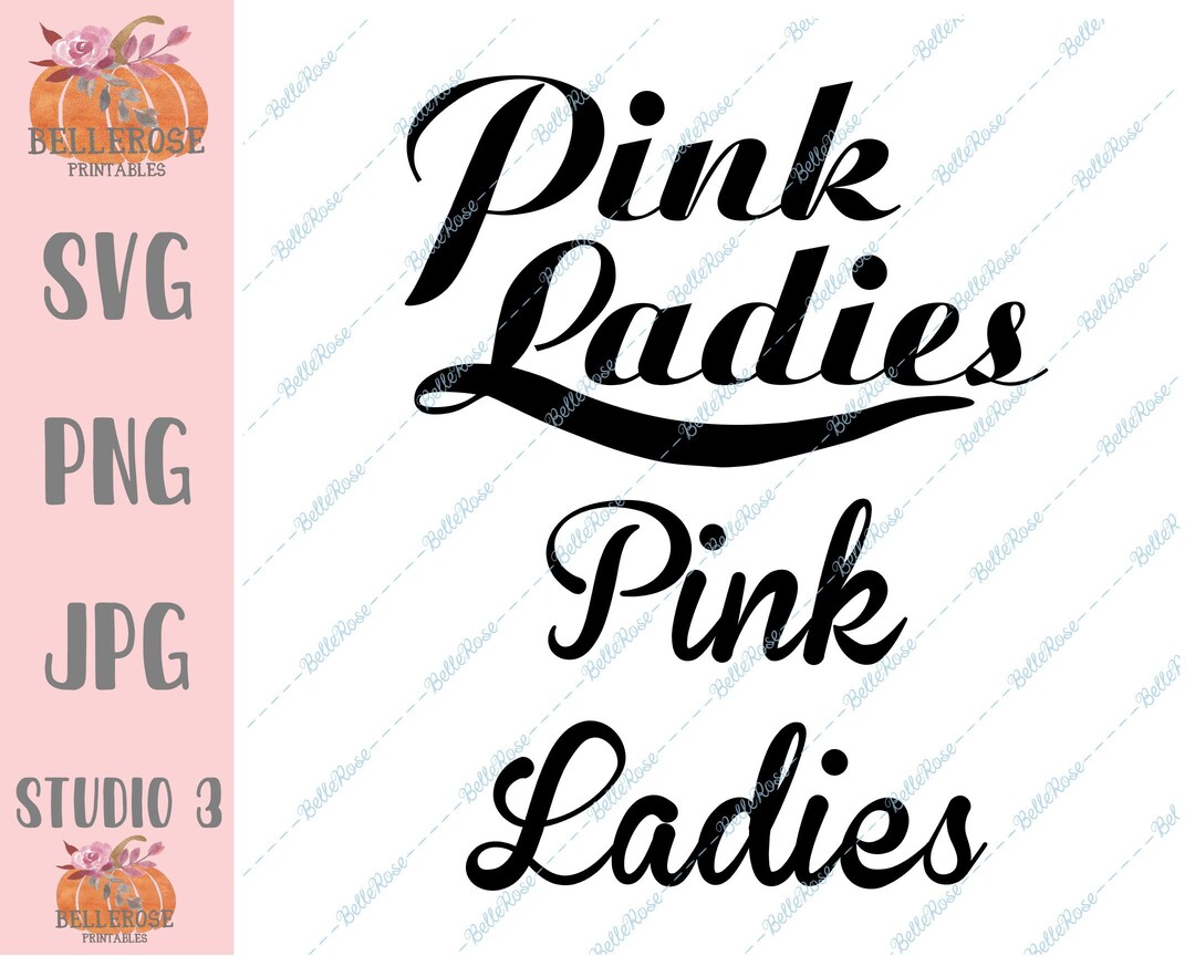 Pink Ladies Grease DIGITAL FILE for CRICUT Silhouette - Etsy