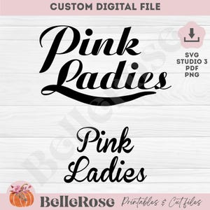 Pink Ladies Jacket Grease movie inspired Digital cut file download svg png jpg studio3 plotter Cricut Silhouette cameo - Instant download