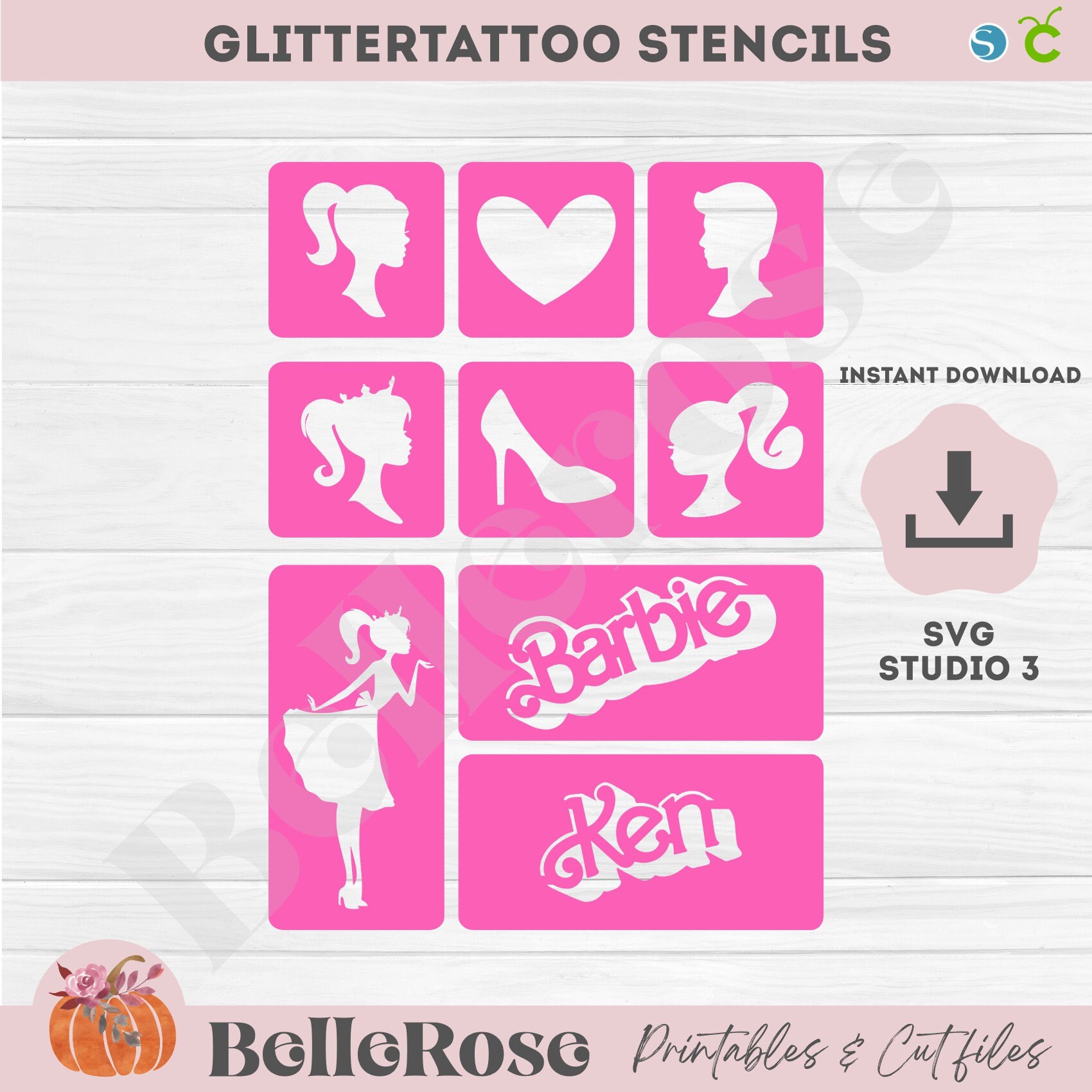 Barbie Silhouette Stencil barbie-silhouette-stencil