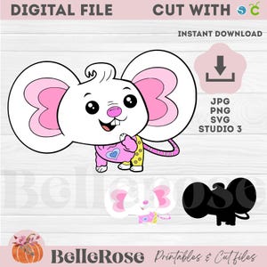 Chip y ratón de patata con capucha SVG Archivo de corte digital Cricut Silhouette Studio Cameo Png Jpg Capas por color - Descarga instantánea