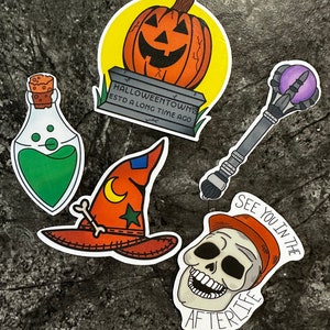 Halloweentown Sticker Pack - Matte Vinyl Sticker - Decal For Laptops, Water Bottles, Phone Case