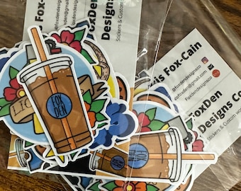 Fall Out Boy Sticker Pack - Set of 6 stickers with exclusive sticker