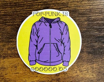Purple Hoodie Sticker - Cobra Starship - Matte Vinyl Sticker