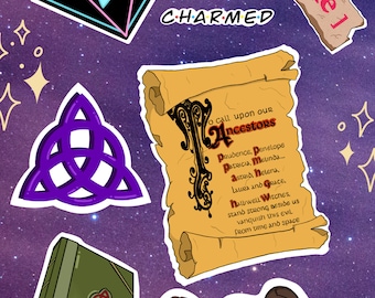 Charmed Sticker Pack - Matte Vinyl Sticker - Decal For Laptops, Water Bottles, Phone Case